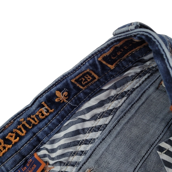 Rock Revival Womens  Jeans 28 x 34 Caress Bootcut Blue Distressed - Picture 5 of 7